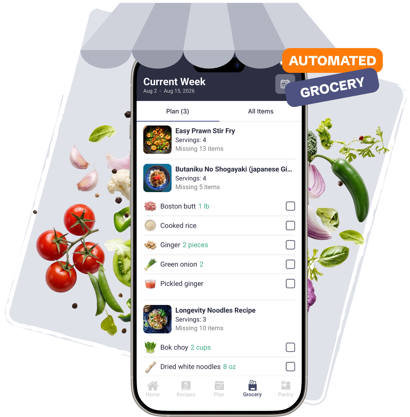 A smarter
grocery list