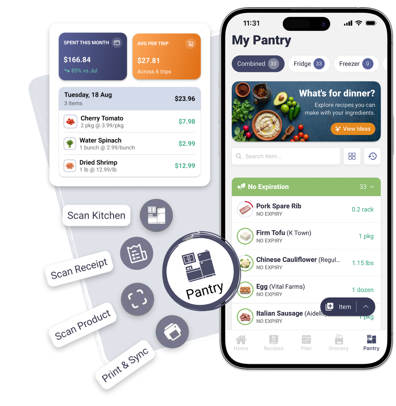 Best in class
digital pantry