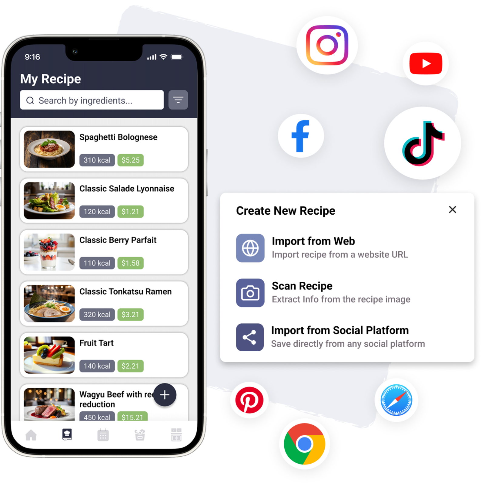 One home for all
your recipes