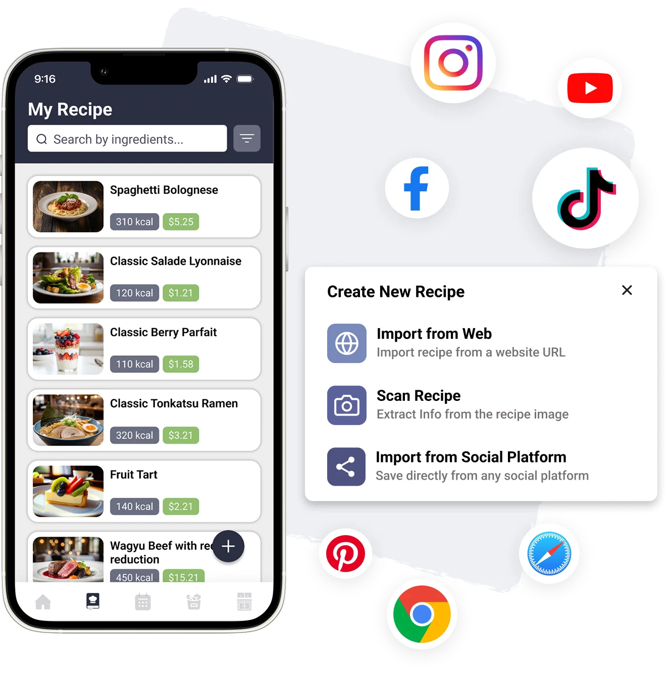 One home for all
your recipes